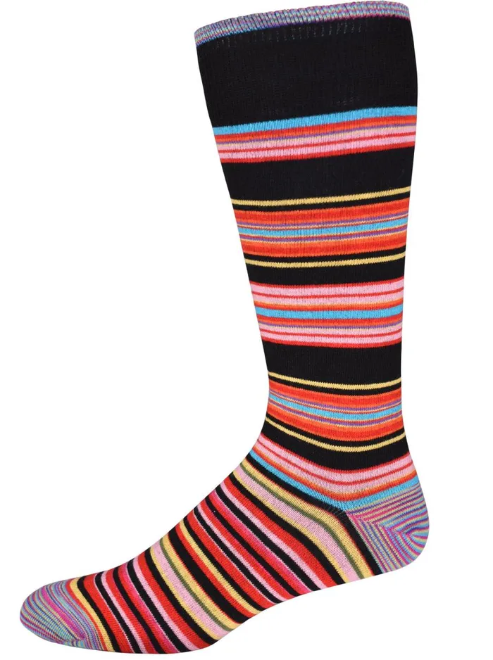 Men Robert Graham Socks SUPERSTUD SOCKS BLACK