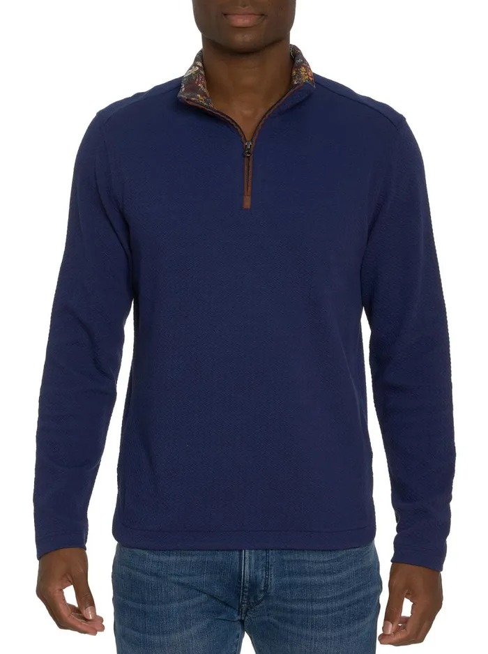 Men Robert Graham Sweaters and Knits DEIMOS LONG SLEEVE KNIT NAVY
