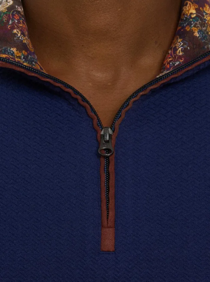 Men Robert Graham Sweaters and Knits DEIMOS LONG SLEEVE KNIT NAVY