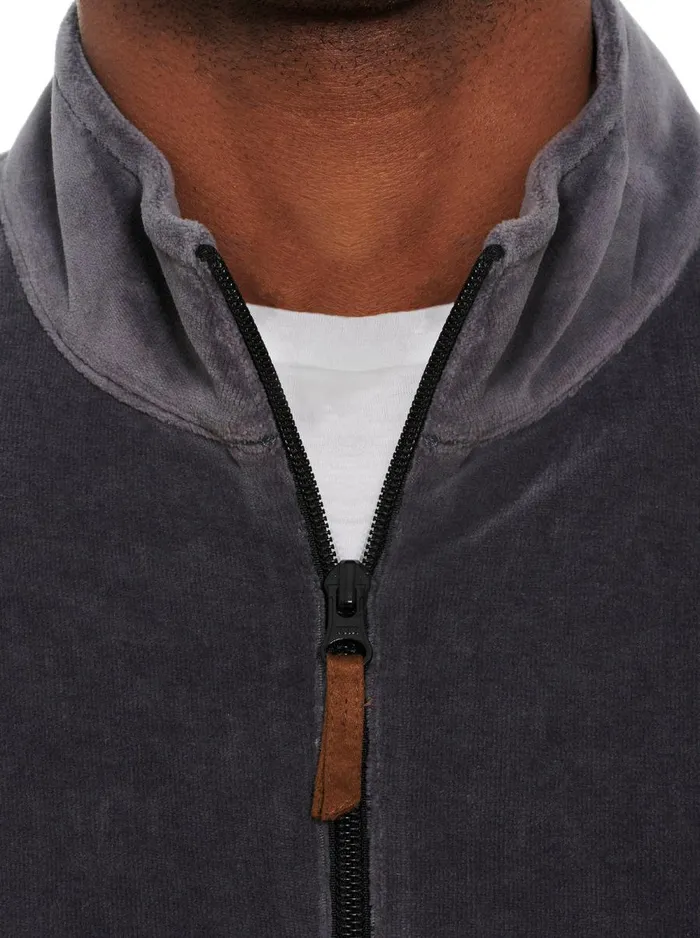 Men Robert Graham Sweaters and Knits HERBERT LONG SLEEVE KNIT CHARCOAL