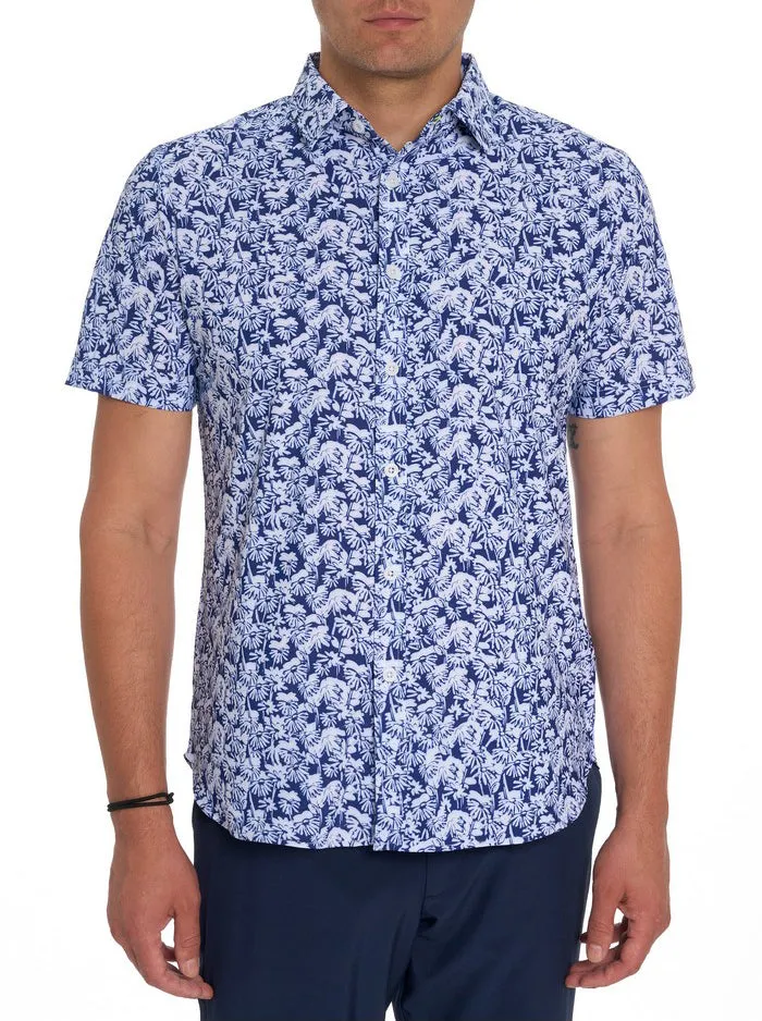 Men Robert Graham Sweaters and Knits RED FORD PERFORMANCE SHORT SLEEVE KNIT SHIRT MULTI