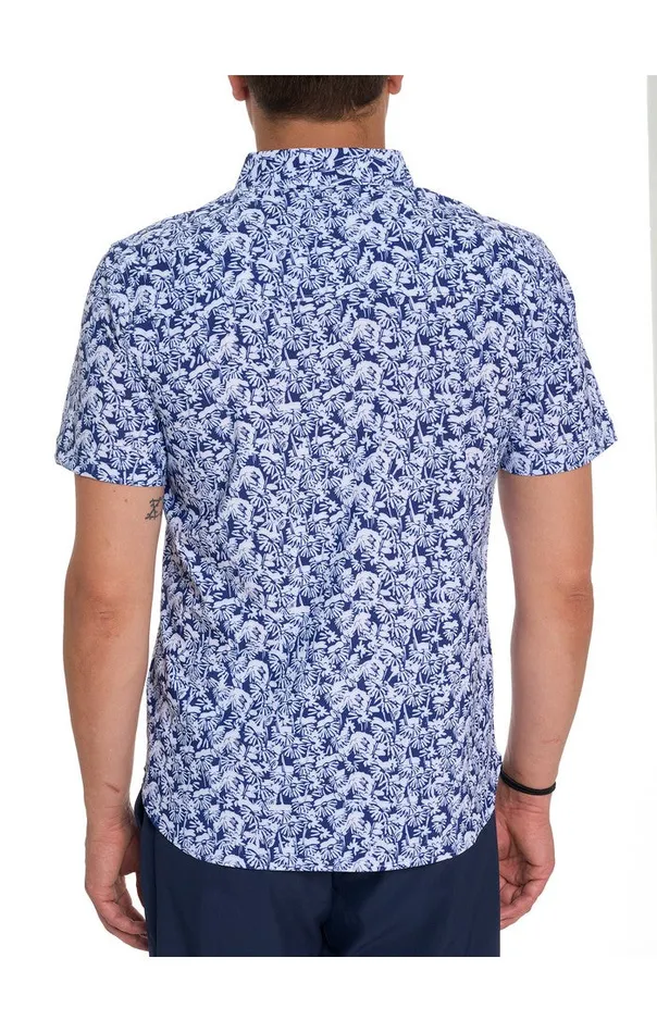 Men Robert Graham Sweaters and Knits RED FORD PERFORMANCE SHORT SLEEVE KNIT SHIRT MULTI