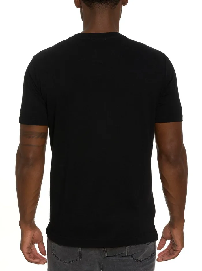 Men Robert Graham Sweaters and Knits RG KWT SKULL GRAPHIC TSHIRT BLACK