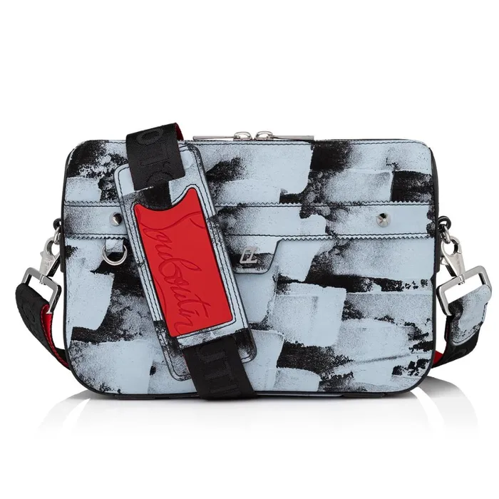 Men Ruisbuddy Messenger Bag 8211 Leather And Rubber 8211 Paseo Blue Christian Louboutin Crossbody Bags Men Ruisbuddy Messenger Bag 8211 Leather And Rubber 8211 Paseo Blue Christian Louboutin Crossbody Bags