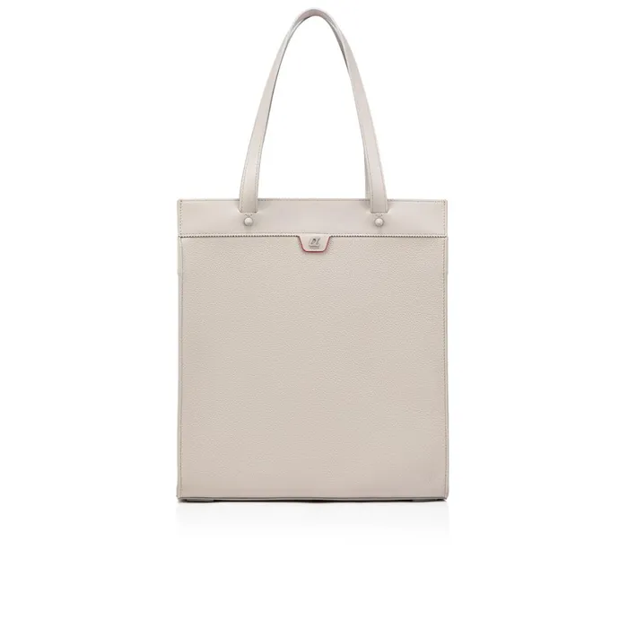Men Ruistote Tote Bag 8211 Grained Calf Leather And Fabric 8211 Goose Grey Christian Louboutin Crossbody Bags Men Ruistote Tote Bag 8211 Grained Calf Leather And Fabric 8211 Goose Grey Christian Louboutin Crossbody Bags
