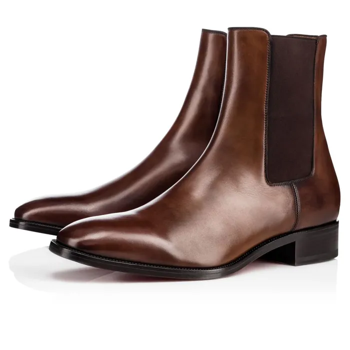Men Samson Boots 8211 Patinated Calf Leather 8211 Havane Havane Christian Louboutin Ankle Boots Men Samson Boots 8211 Patinated Calf Leather 8211 Havane Havane Christian Louboutin Ankle Boots