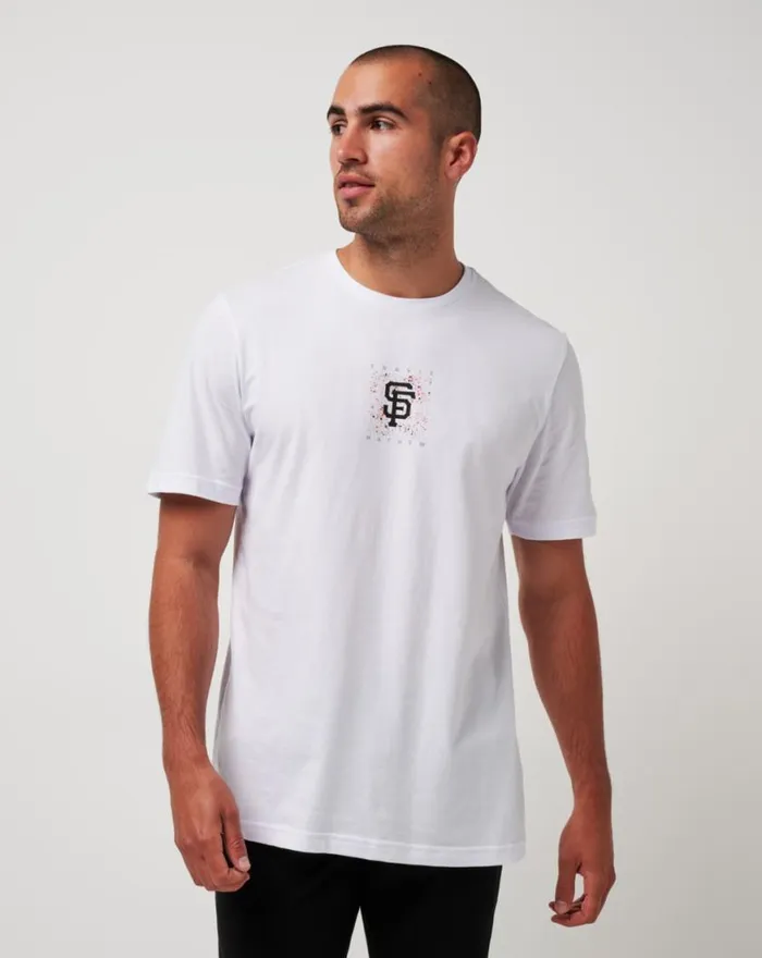 Men SAN FRANCISCO GIANTS IN THE DUGOUT TEE White TravisMathew Tees