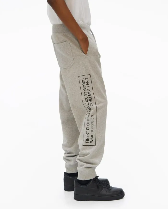 Men School Sweatpant Vapor Heather Helmut Lang Pants