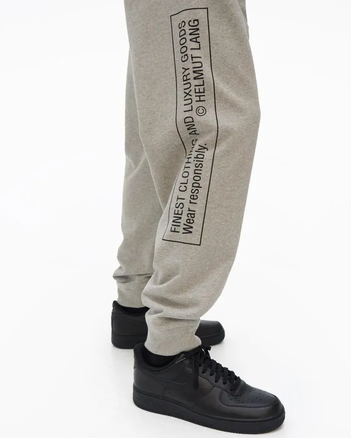 Men School Sweatpant Vapor Heather Helmut Lang Pants