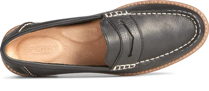 Men Seaport Penny Leather Loafer Black Sperry Active Men Seaport Penny Leather Loafer Black Sperry Active