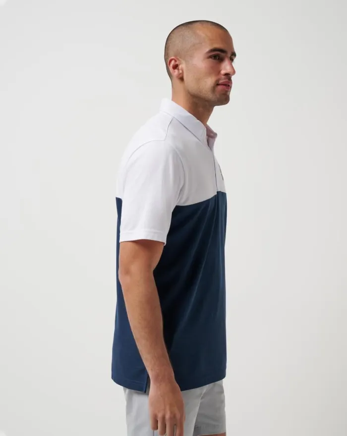 Men SEATTLE MARINERS HOME RUN LEADER POLO Whitenavy TravisMathew Polos