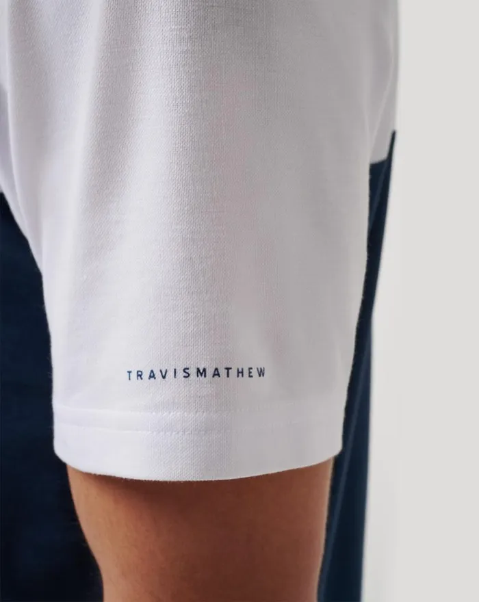 Men SEATTLE MARINERS HOME RUN LEADER POLO Whitenavy TravisMathew Polos