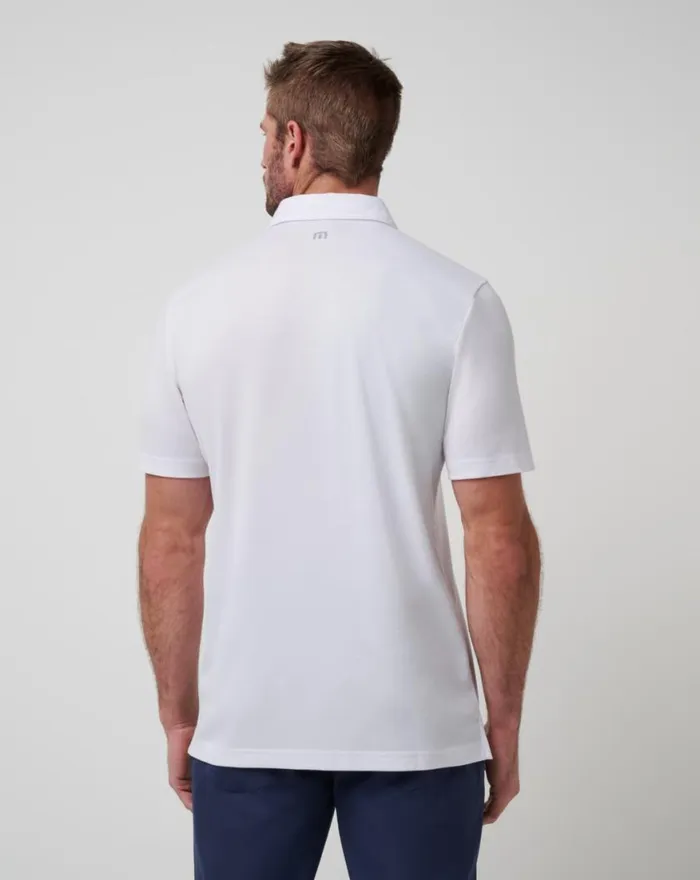 Men SEATTLE MARINERS TOP RECRUIT POLO White TravisMathew Polos