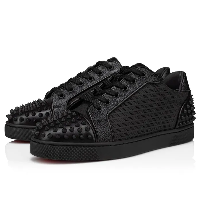 Men Seavaste 2 Sneakers 8211 Calf Leather And Spikes 8211 Black Black Christian Louboutin Low Top Sneakers Men Seavaste 2 Sneakers 8211 Calf Leather And Spikes 8211 Black Black Christian Louboutin Low Top Sneakers