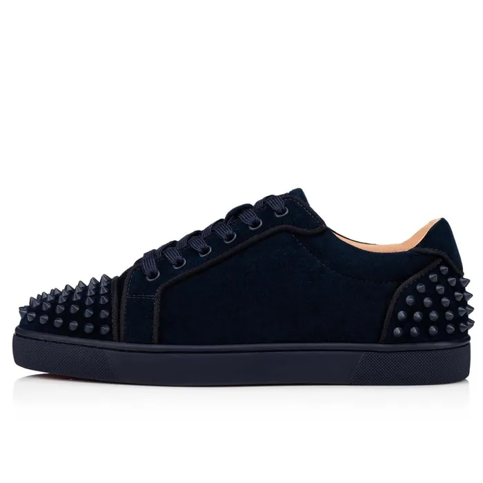 Men Seavaste 2 Sneakers 8211 Suede Calf 8211 Marine Blue Christian Louboutin Low Top Sneakers