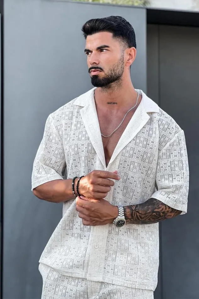 Men Sets Runaway The Label MATILO SHIRT Cream