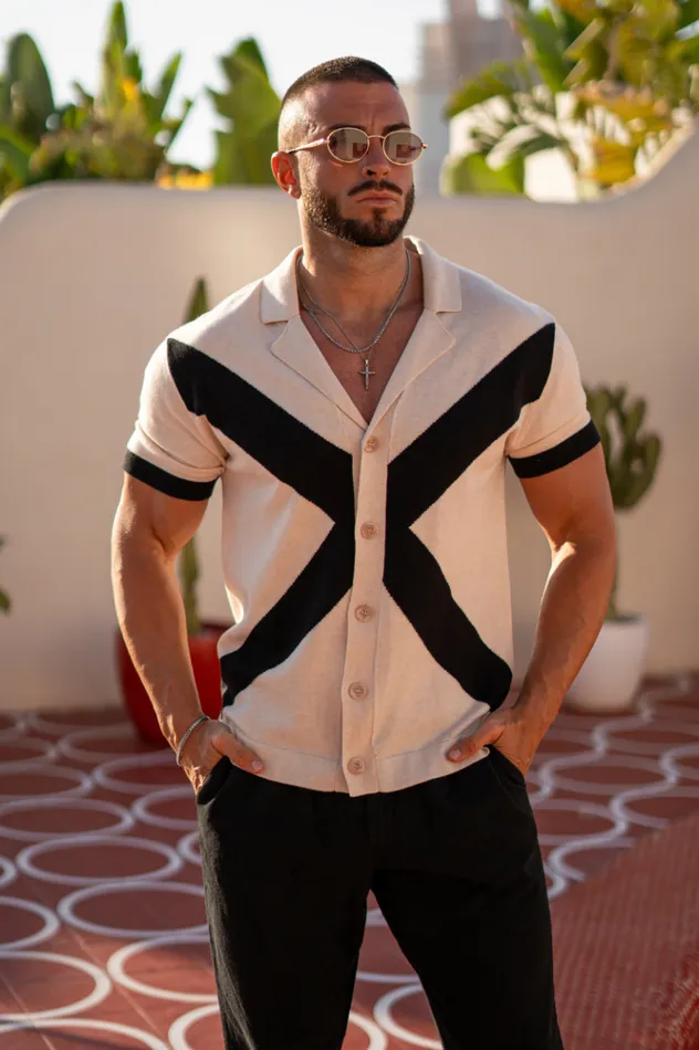 Men Shirts Runaway The Label ARCHIE SHIRT Sandblack