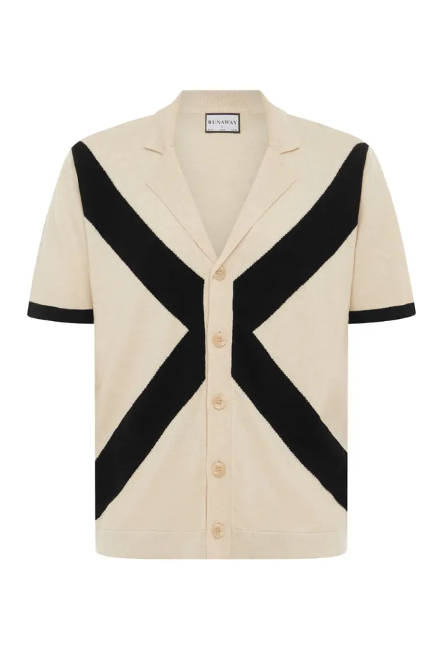 Men Shirts Runaway The Label ARCHIE SHIRT Sandblack