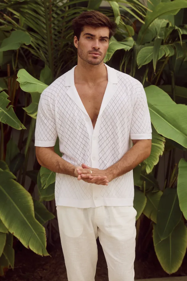 Men Shirts Runaway The Label BILLIE SHIRT White