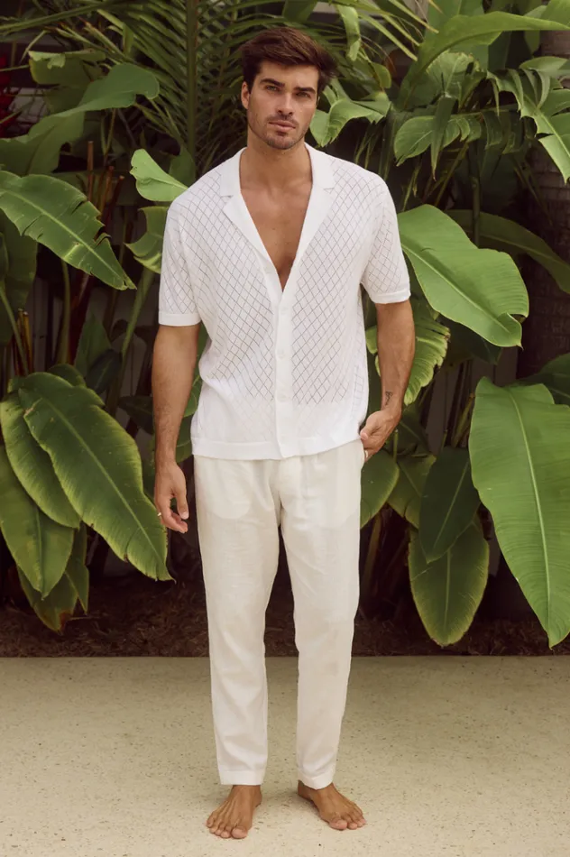 Men Shirts Runaway The Label BILLIE SHIRT White