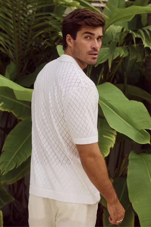 Men Shirts Runaway The Label BILLIE SHIRT White