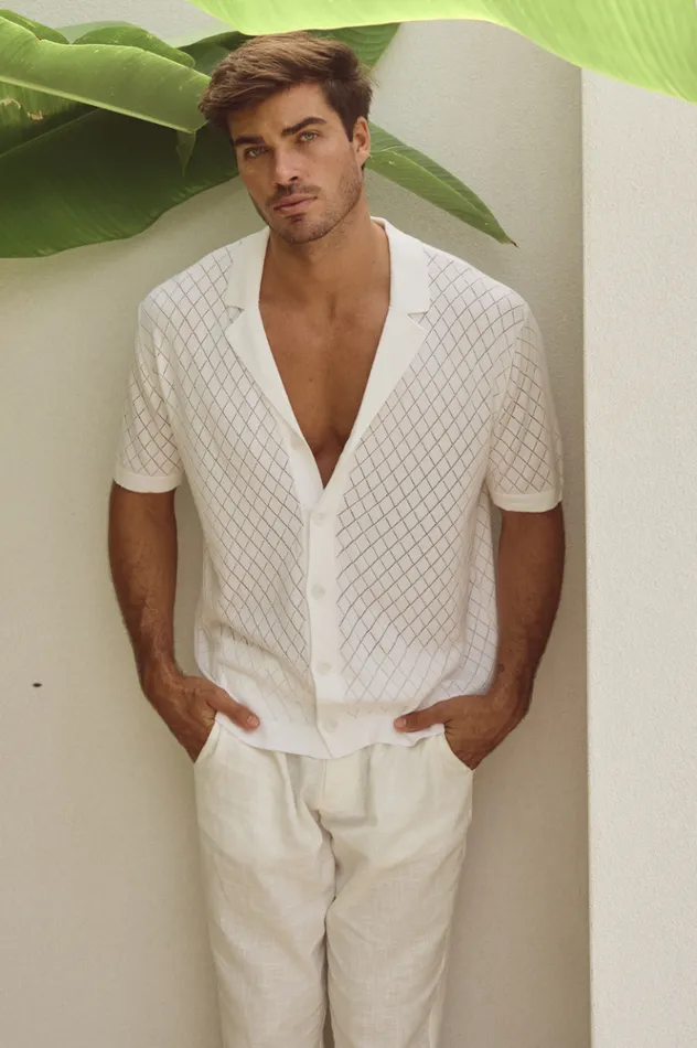 Men Shirts Runaway The Label BILLIE SHIRT White