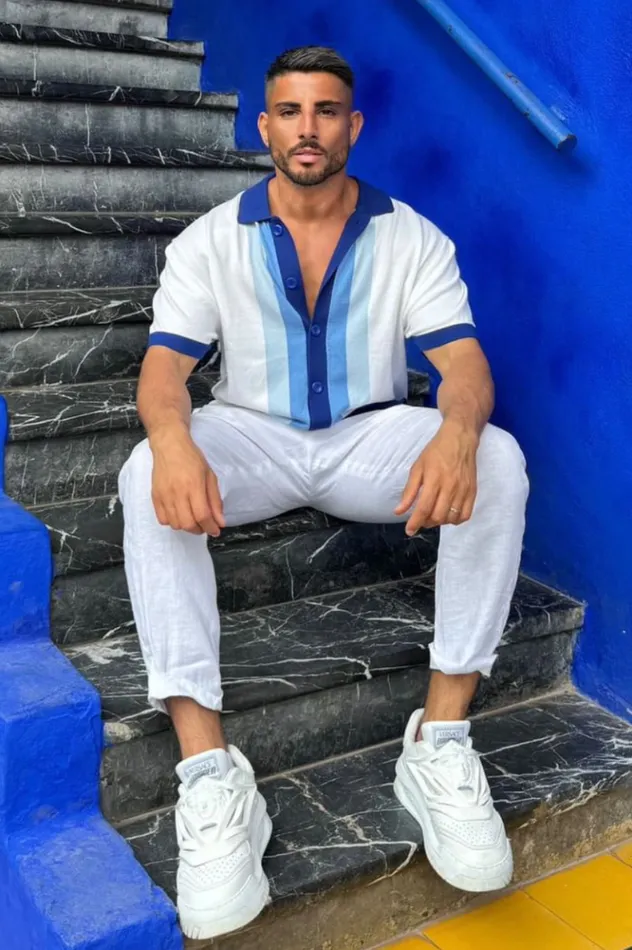 Men Shirts Runaway The Label DARIUS SHIRT Blue Multi