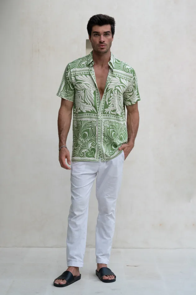 Men Shirts Runaway The Label HAVANNA SHIRT Green