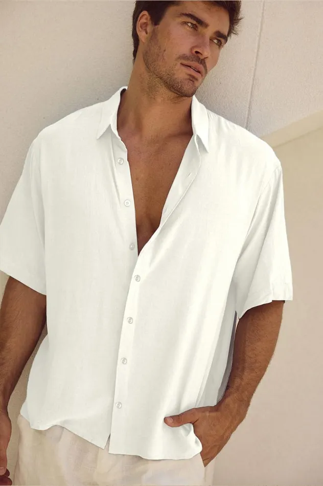 Men Shirts Runaway The Label JAYDEN SHIRT White