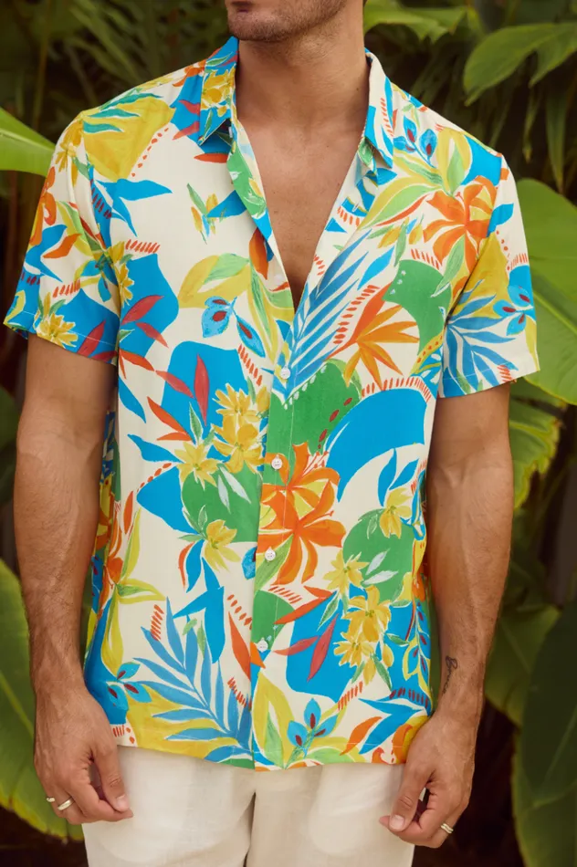 Men Shirts Runaway The Label MASON SHIRT Malta Print