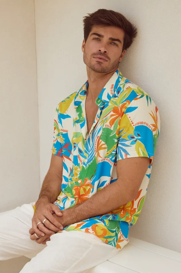 Men Shirts Runaway The Label MASON SHIRT Malta Print