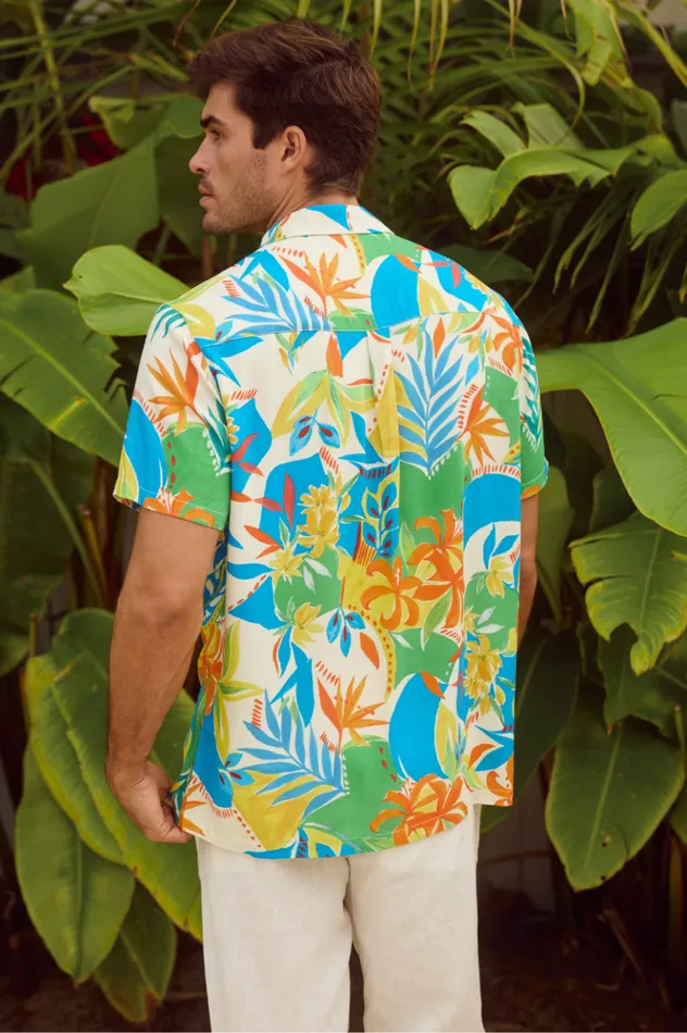 Men Shirts Runaway The Label MASON SHIRT Malta Print