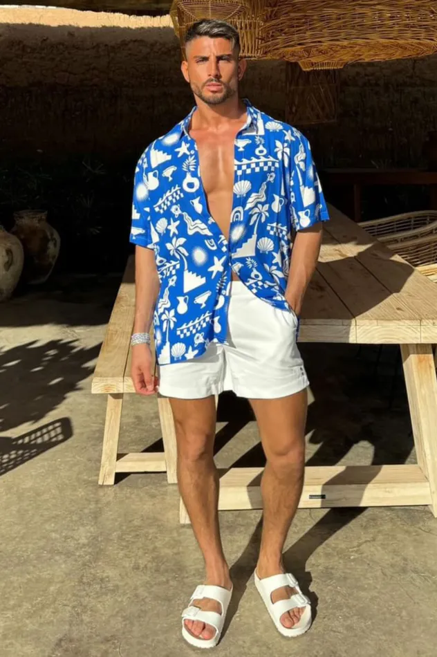 Men Shirts Runaway The Label MATTY SHIRT Bluewhite