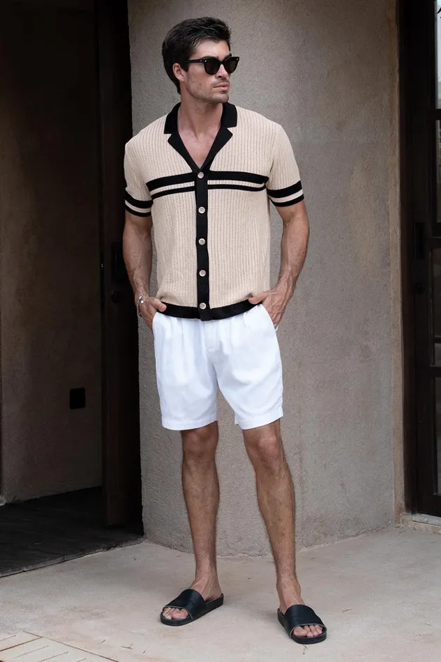 Men Shirts Runaway The Label OWEN SHIRT Sandblack