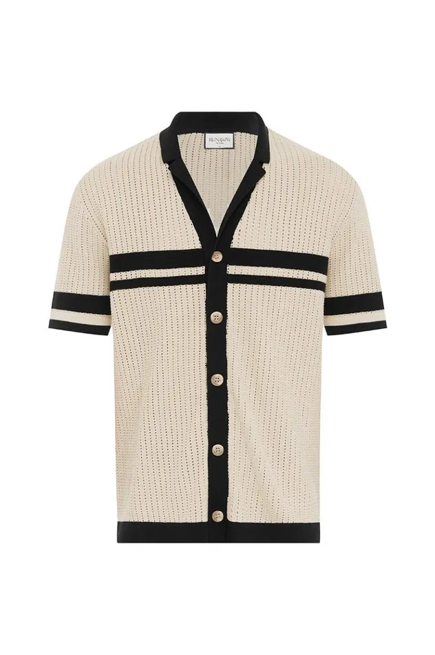 Men Shirts Runaway The Label OWEN SHIRT Sandblack