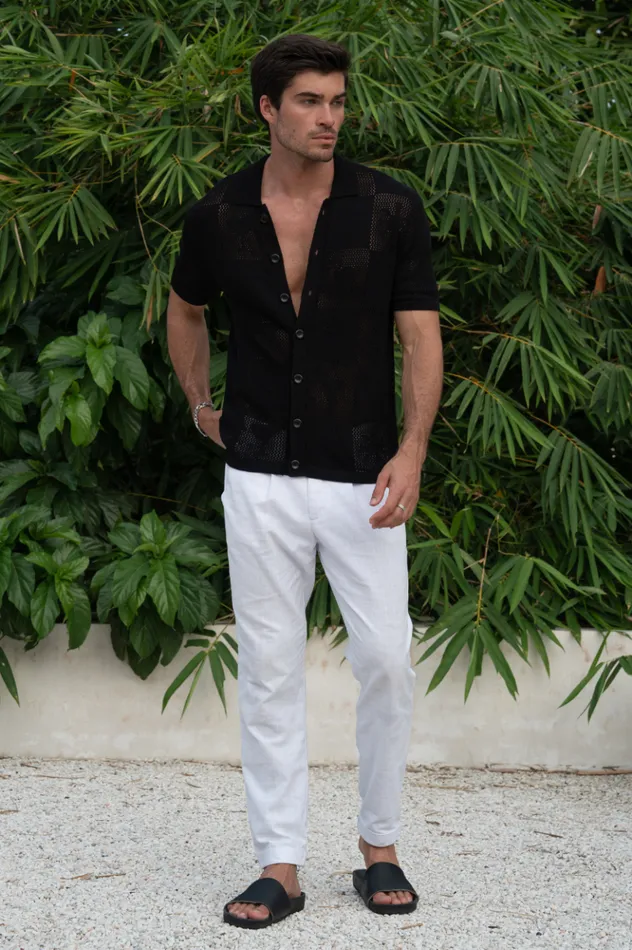 Men Shirts Runaway The Label PATRICK SHIRT Black