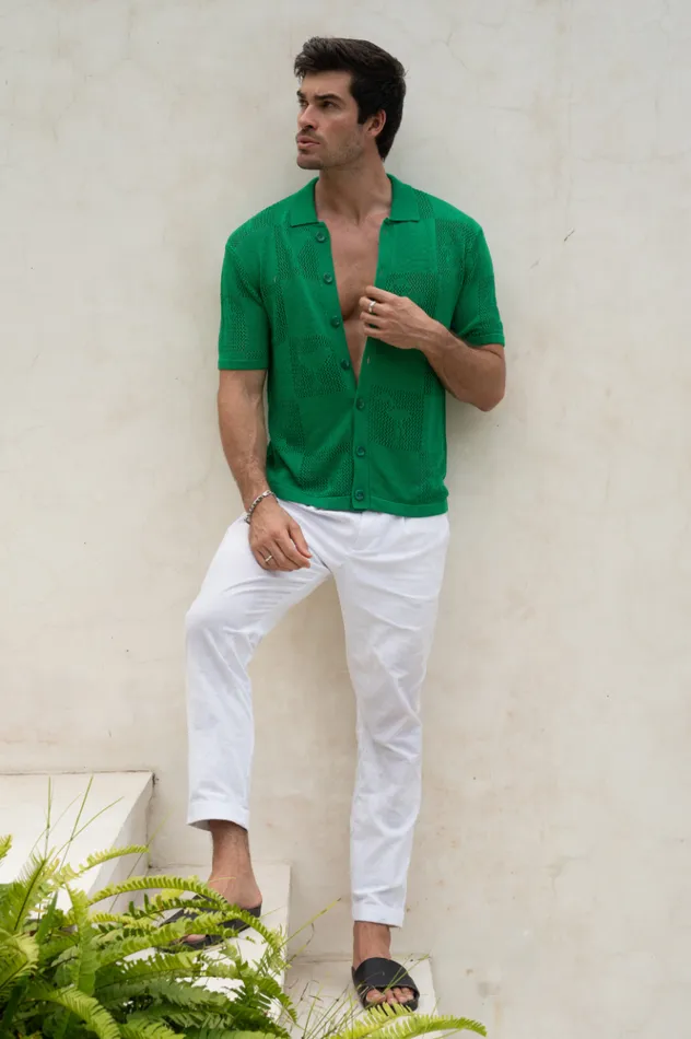 Men Shirts Runaway The Label PATRICK SHIRT Green