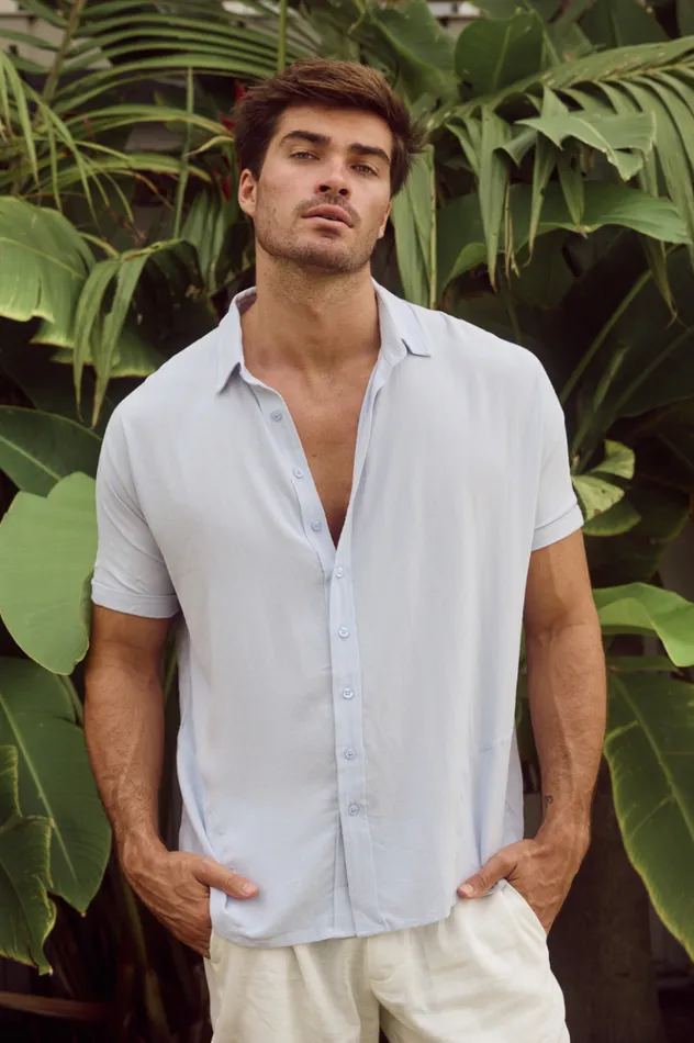 Men Shirts Runaway The Label PERRY SHIRT Sky