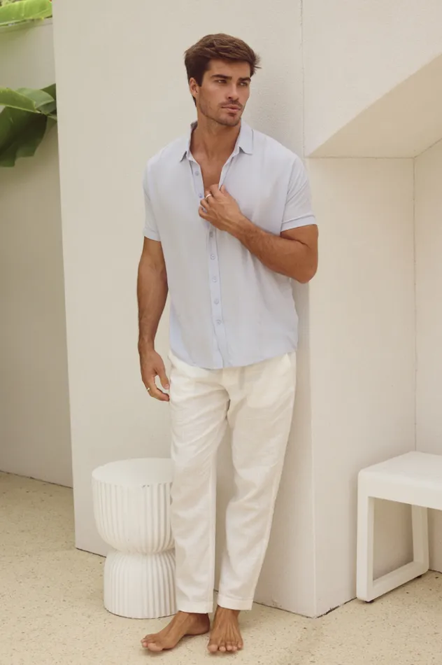 Men Shirts Runaway The Label PERRY SHIRT Sky