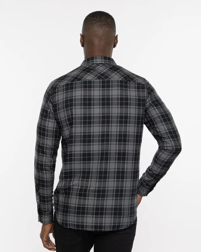 Men SIR TRAVIS BUTTONUP Black TravisMathew ButtonUps Men SIR TRAVIS BUTTONUP Black TravisMathew ButtonUps
