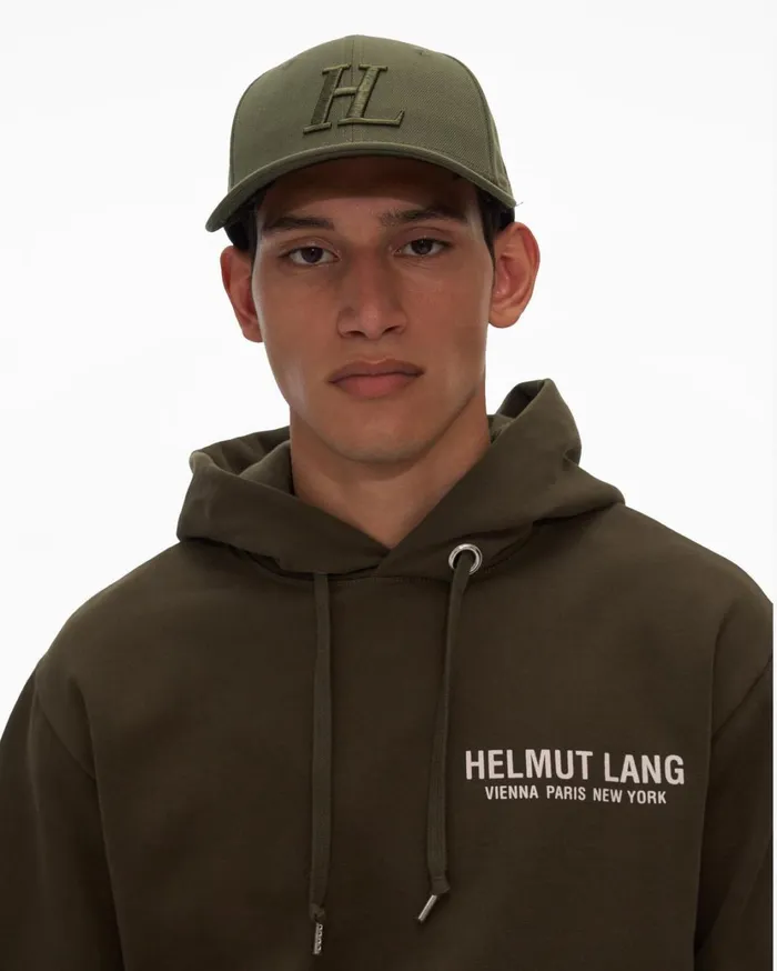 Men Sleeve Strap Hoodie Hunter Sage Helmut Lang Sweatshirts