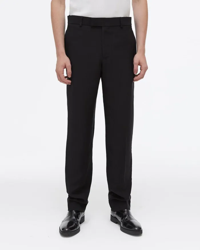 Men Slim Fit Trouser Black Helmut Lang Pants