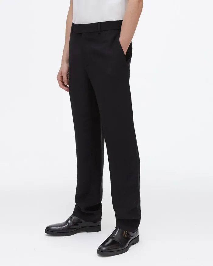 Men Slim Fit Trouser Black Helmut Lang Pants