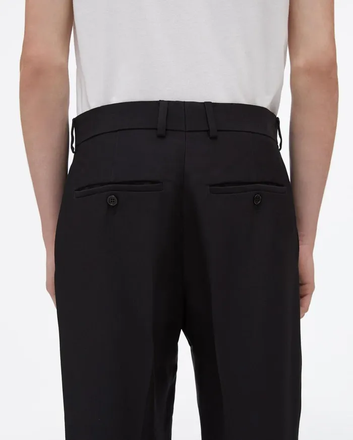 Men Slim Fit Trouser Black Helmut Lang Pants