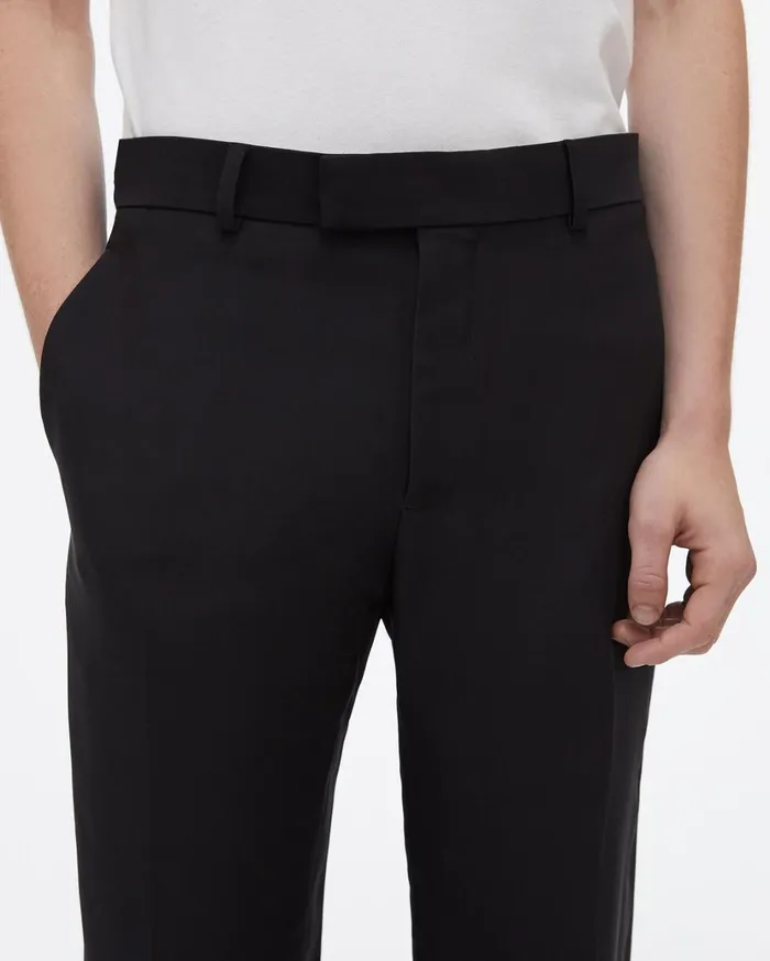 Men Slim Fit Trouser Black Helmut Lang Pants