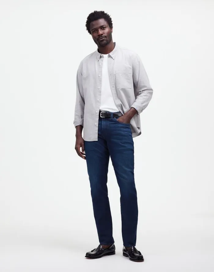 Men Slim Jeans Airy Stretch Denim Edition Locust Wash Madewell Jeans