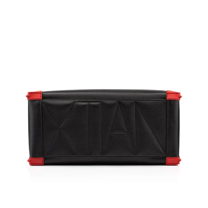 Men Sneakender Medium Travel Bag 8211 Grained Calf Leather And Rubber 8211 Black Black Christian Louboutin Travel Bags