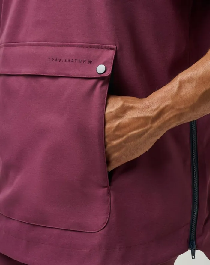 Men SPORT MODE HOODIE Mauve Wine TravisMathew Hoodies and Sweatshirts
