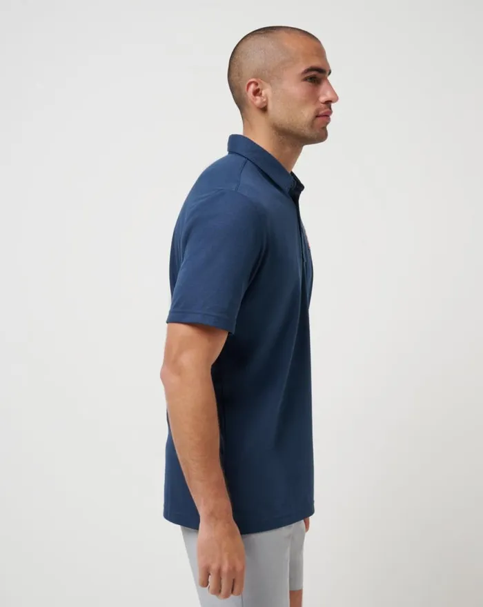 Men ST LOUIS CARDINALS PLAYOFF PITCH POLO Navy TravisMathew Polos