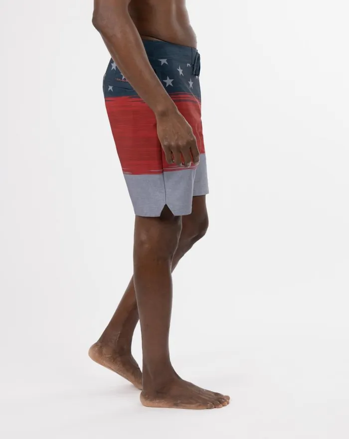Men STARBOARD SHORES BOARDSHORT Heather Blue Nights TravisMathew Boardshorts